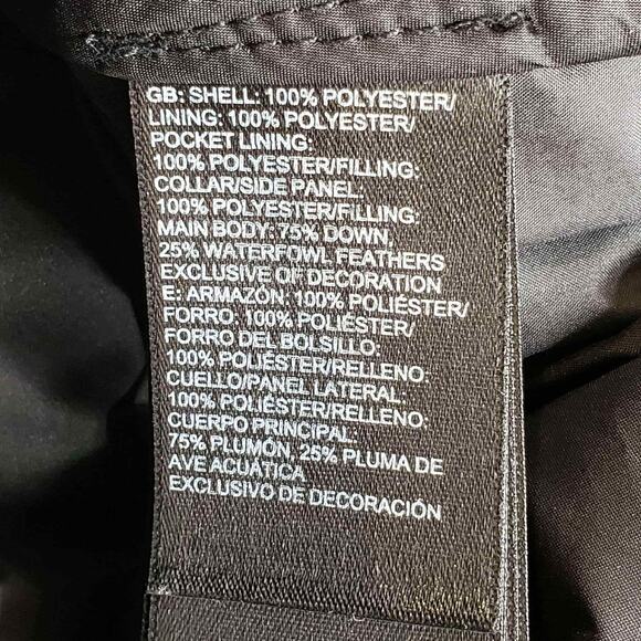 The North Face Puffer Vest Size M Medium 550 Goose Down Womens Full Zip Black - Picture 7 of 11